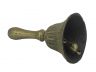 Rustic Gold Cast Iron Hand Bell 7 - 5
