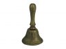 Rustic Gold Cast Iron Hand Bell 7 - 3