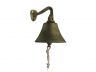 Rustic Gold Cast Iron Hanging Ships Bell 6 - 5