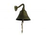 Rustic Gold Cast Iron Hanging Ships Bell 6 - 4