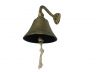 Rustic Gold Cast Iron Hanging Ships Bell 6 - 2