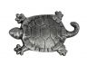 Rustic Silver Cast Iron Turtle Hook 6 - 5