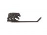Cast Iron Black Bear Bathroom Set of 3 - Large Bath Towel Holder and Towel Ring and Toilet Paper Holder  - 2
