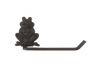 Cast Iron Happy Sitting Frog Bathroom Set of 3 - Large Bath Towel Holder and Towel Ring and Toilet Paper Holder  - 2