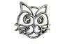 Rustic Silver Cast Iron Cat Trivet 7 - 1