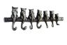 Rustic Silver Cast Iron Cat Wall Hooks 13 - 2