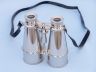 Captains Chrome Binoculars with Leather Case 6 - 3