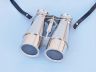 Captains Chrome Binoculars with Leather Case 6 - 1