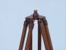 Floor Standing Antique Copper With Leather Harbor Master Telescope 50 - 7