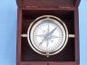 Solid Brass Lifeboat Compass w- Rosewood Box 7 - 3