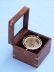 Solid Brass Lifeboat Compass w- Rosewood Box 7 - 2