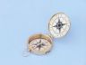 Solid Brass Emerson Poem Compass 4 w- Rosewood Box - 4