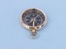 Solid Brass Beveled Black Faced Compass 3 - 3