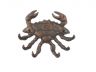 Rustic Copper Cast Iron Decorative Crab with Six Metal Wall Hooks 7 - 3