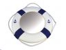Classic White Decorative Anchor Lifering Mirror With Blue Bands 15 - 3