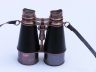 Admirals Antique Copper Binoculars With Leather Case 6 - 4