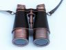 Admirals Antique Copper Binoculars With Leather Case 6 - 8