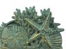 Antique Bronze Cast Iron Seashell Napkin Holder 7 - 5