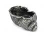 Antique Silver Cast Iron Triton Seashell Decorative Tealight Holder 5 - 1