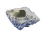 Whitewashed Cast Iron Conch Decorative Tealight Holder 5.5 - 1