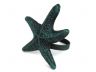 Seaworn Blue Cast Iron Starfish Napkin Ring 3 - set of 2 - 2