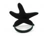 Seaworn Blue Cast Iron Starfish Napkin Ring 3 - set of 2 - 3