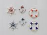 Set of 6 - Decorative Anchor, Lifering, and Ship Wheel Magnets 2 - 6
