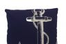 Blue and White Anchor Decorative Throw Pillow 14 - 2