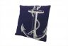 Blue and White Anchor Decorative Throw Pillow 14 - 3