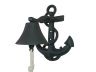 Rustic Black Cast Iron Wall Mounted Anchor Bell 8 - 1
