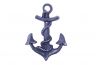 Rustic Dark Blue Cast Iron Anchor Hook 8 - 1