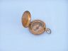 Antique Brass Scouts Push Button Compass 2 - 3
