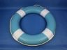 Light Blue Painted Decorative Lifering with White Bands 20 - 6
