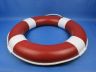 Red Painted Decorative Lifering with White Bands 20 - 4