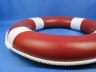 Red Painted Decorative Lifering with White Bands 20 - 5
