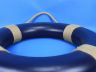 Blue Painted Decorative Life Ring with Rope Bands 20 - 3