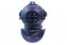 Rustic Dark Blue Cast Iron Decorative Divers Helmet 9 - 1