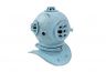 Rustic Light Blue Cast Iron Decorative Divers Helmet 9 - 2