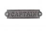 Cast Iron Captain Sign 6 - 1