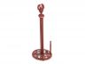 Red Whitewashed Cast Iron Lobster Paper Towel Holder 16 - 1