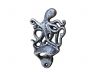 Antique Silver Cast Iron Wall Mounted Octopus Bottle Opener 6 - 3