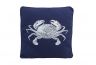 Navy Blue and White Crab Pillow 16 - 1