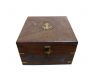 Antique Brass Gimbal Compass w- Rosewood Box 5 - 3