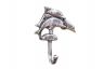 Rustic Silver Cast Iron Dolphins Wall Hook 6 - 2
