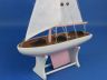 Wooden Decorative Sailboat Model 12 - Pink Model Boat - 3