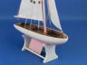 Wooden Decorative Sailboat Model 12 - Pink Model Boat - 5