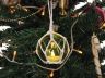 LED Lighted Green Japanese Glass Ball Fishing Float with White Netting Christmas Tree Ornament 3 - 1