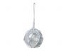 LED Lighted Clear Japanese Glass Ball Fishing Float with White Netting Christmas Tree Ornament 3 - 2