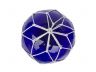 Tabletop LED Lighted Dark Blue Japanese Glass Ball Fishing Float with White Netting Decoration 10 - 2