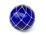 Tabletop LED Lighted Dark Blue Japanese Glass Ball Fishing Float with White Netting Decoration 10 - 3